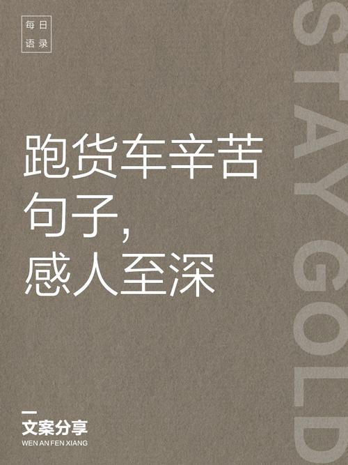 貨運(yùn)司機(jī)看到了什么景色感悟貨車司機(jī)的感慨句子